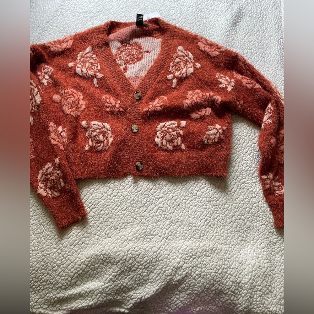 Fuzzy cardigan